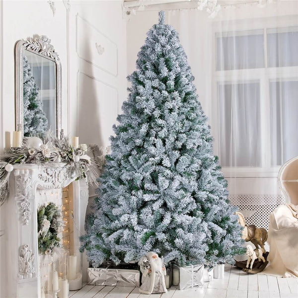 7.5' Frosted Artificial Christmas Tree-Costoffs
