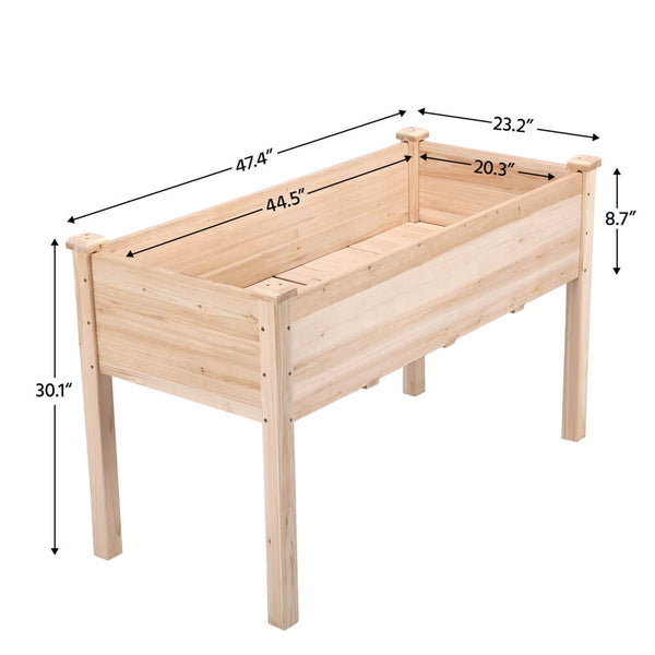 Wooden Garden Planter Bed-Costoffs