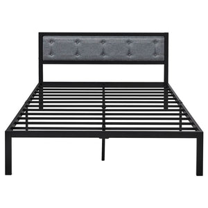 Upholstered Metal Platform Bed Frame Queen-Costoffs