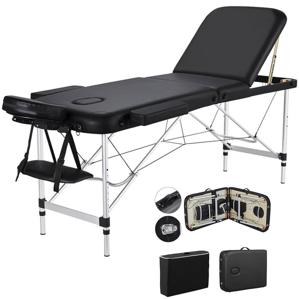 Portable Lightweight Height Adjustable Salon Spa Massage Table Bed-Costoffs