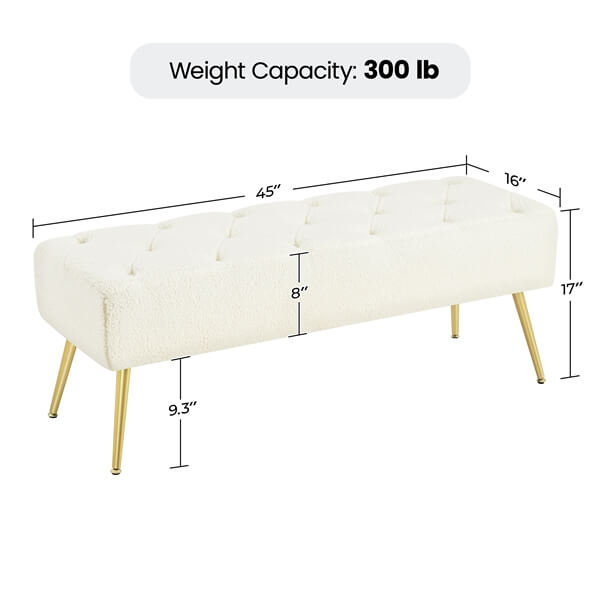 Costoffs Modern Ottoman Footstool Bench