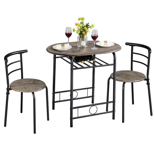 Costoffs  Modern Round Dining Table Set