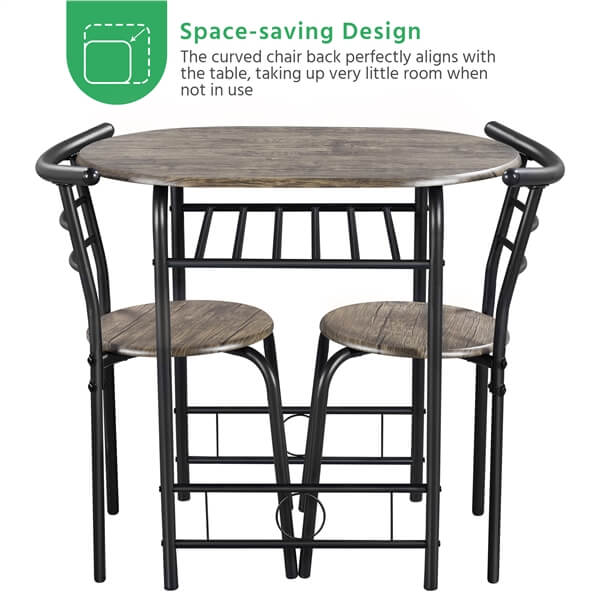 Costoffs  Modern Round Dining Table Set