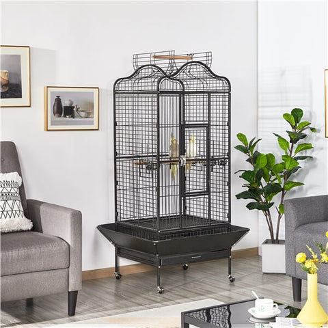 Large Parrot Cage with Open Playtop