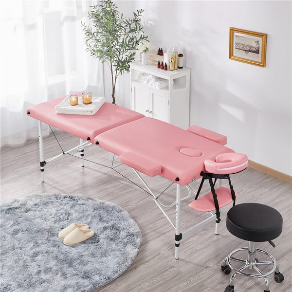 Adjustable Pink Massage Bed Spa Table-Costoffs