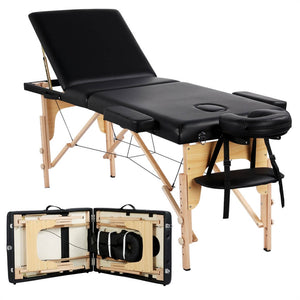 Adjustable 3 Fold Portable Massage Spa Bed Therapy-Costoffs