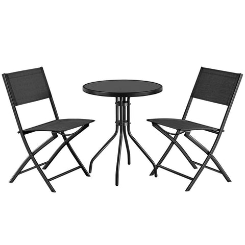3 Piece Patio Table and Chair Set-Costoffs