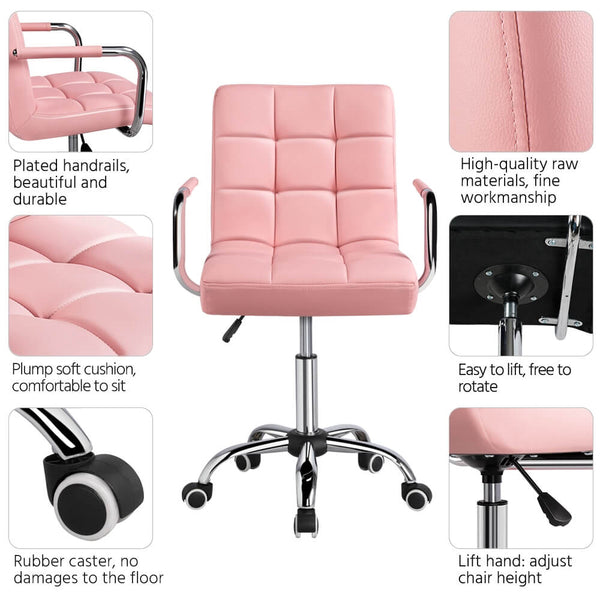 Modern Office Chair Pink-Costoffs