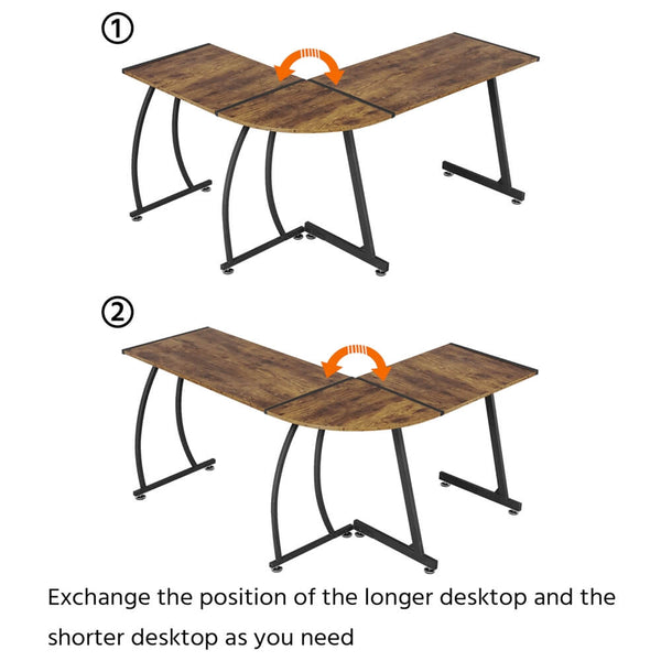 L-Shape Corner Computer Desk-Costoffs