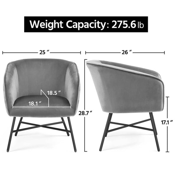 Accent Chair Gray/Green-Costoffs