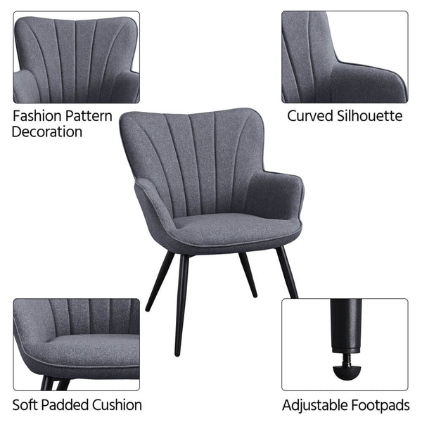 Fabric Accent Chair-Costoffs