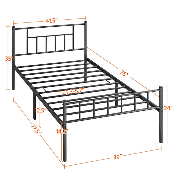 Metal Twin Bed Frame-Costoffs