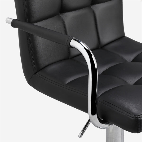 2PCS Swivel Bar Chairs with Backrest and Footrest-Costoffs