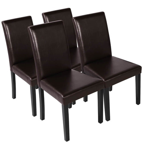 Dining Chairs Brown 4pcs