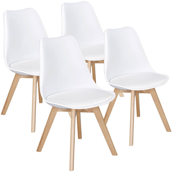 4PCS Wood Dining Kitchen Chairs-Costoffs