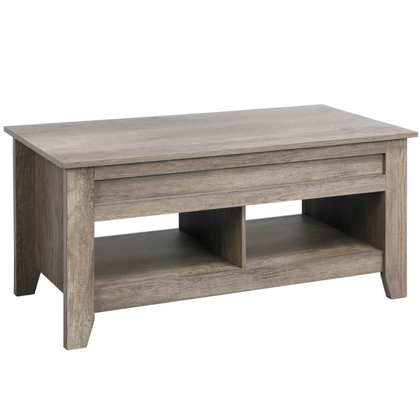 Lift Top Coffee Table with Hidden Storage Compartment&Lower Shelf-Costoffs