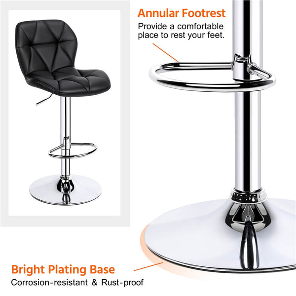 2PCS Adjustable Modern Kitchen Chairs Bar Stools-Costoffs