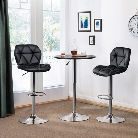 2PCS Adjustable Modern Kitchen Chairs Bar Stools-Costoffs