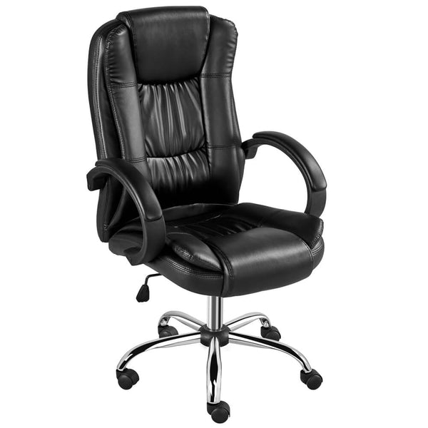 Adjustable Office Chair with Padded Armrest-Costoffs