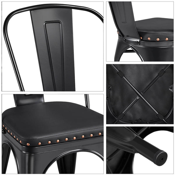 4pcs Dining Chairs Black-Costoffs