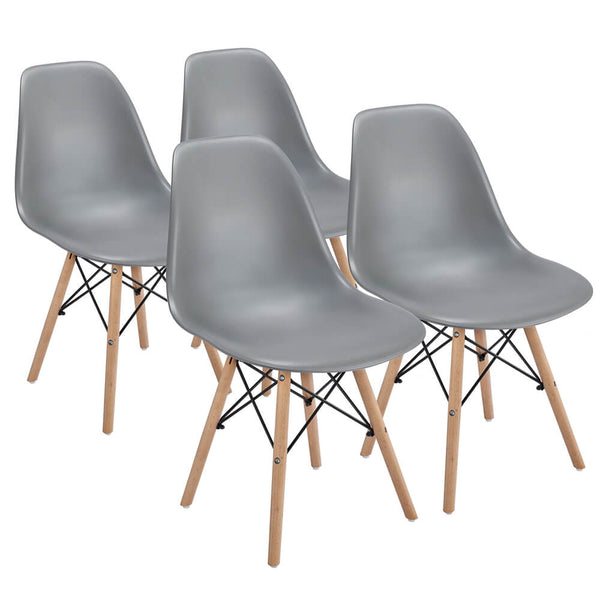 4PCS Mid Century Style Dinning Chairs-Costoffs