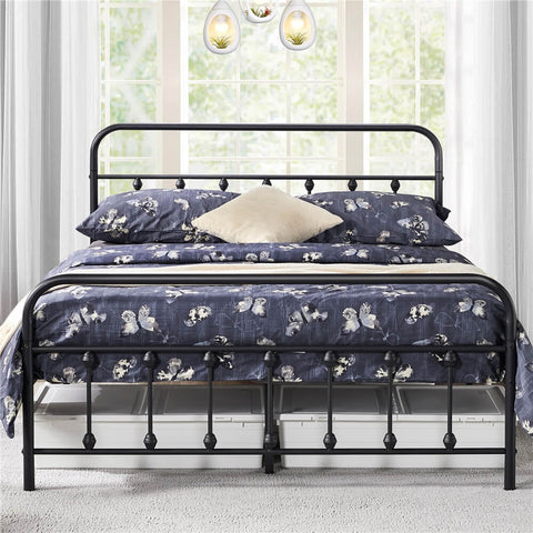 Vintage Metal Platform Bed Frame Queen-Costoffs