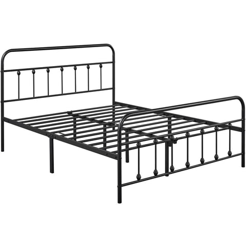 Vintage Metal Platform Bed Frame Queen-Costoffs