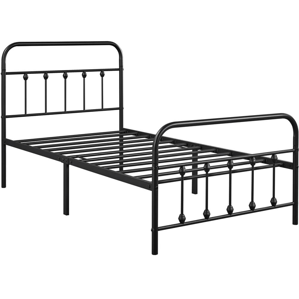 Vintage Metal Platform Bed Frame Twin-Costoffs