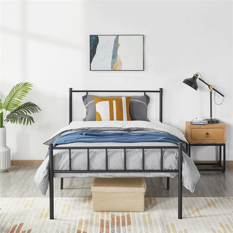 Basic Metal Bed Frame Twin-Costoffs