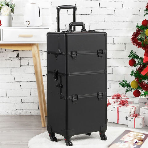 3-in-1 Rolling Makeup Train Case-Costoffs