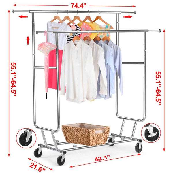 Heavy Duty Clothes Hanging Rack-Costoffs