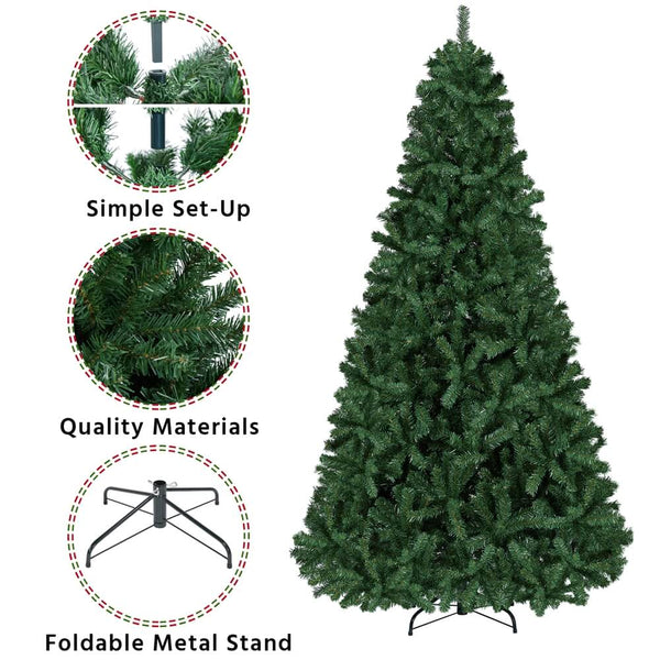 7.5Ft Hinged Spruce Christmas Tree-Costoffs