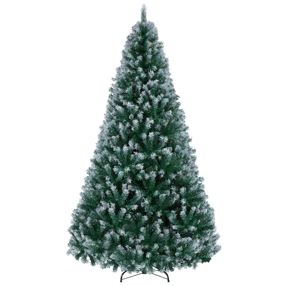 6/7.5Ft Frosted Christmas Tree Green-Costoffs