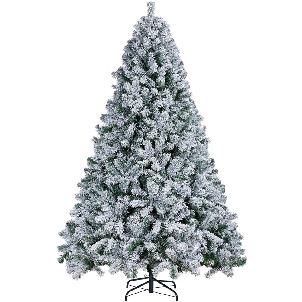 6/7.5Ft Frosted Artificial Christmas Tree-Costoffs