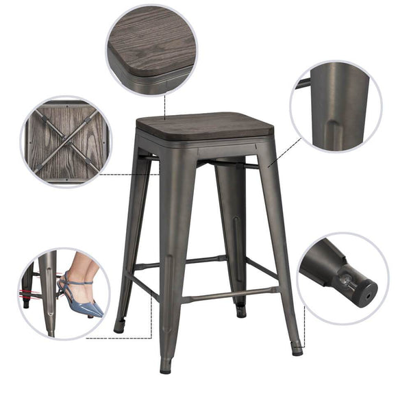 Metal Counter Stools 24 Inch-Costoffs