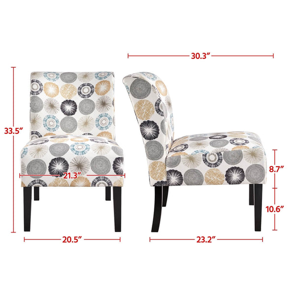 Fabric Accent Chair Side Chairs-Costoffs